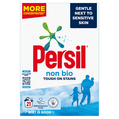 Persil Laundry Washing Powder Non Bio 21w - Case of 4