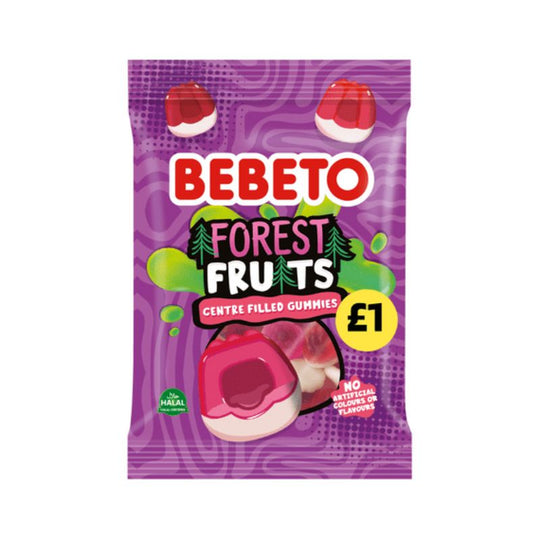 Bebeto Forest Fruits Liquid Filled Gummies 130g PMP £1 - Case of 10