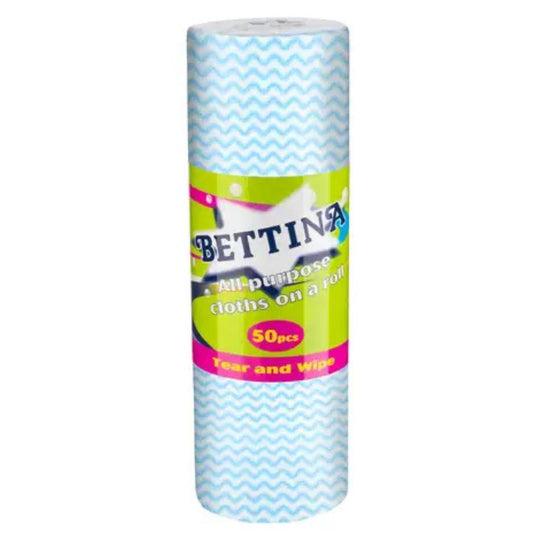 Bettina All Purpose Cloths Roll 50 Pack