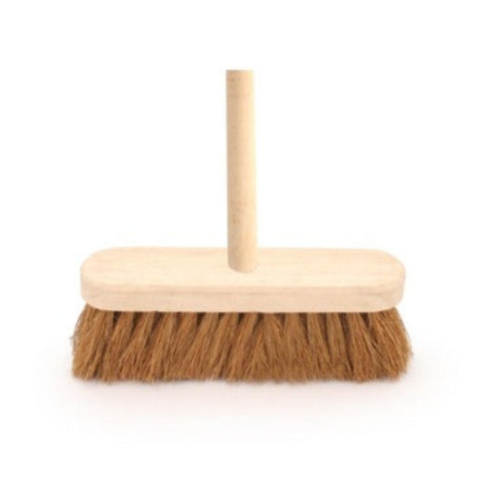 Charles Bentley Coco Broom With Wood Handle 9.5