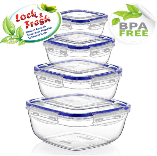 Seal Rectangular Storage Container 4 Pack