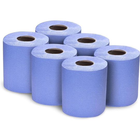 Diamond Blue Heavy Duty Centrefeed Paper Tissue 6 Roll Pack
