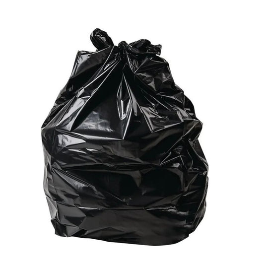Hurricane Black Refuse Sacks Bags 200 Case Flat Pack