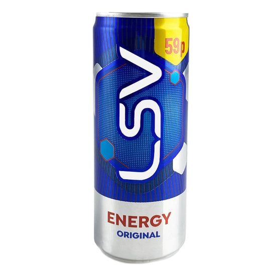 Pallet Deal : 3,840 LSV Energy Drink Original Cans 250ml PMP 59p (24pk) front of pack