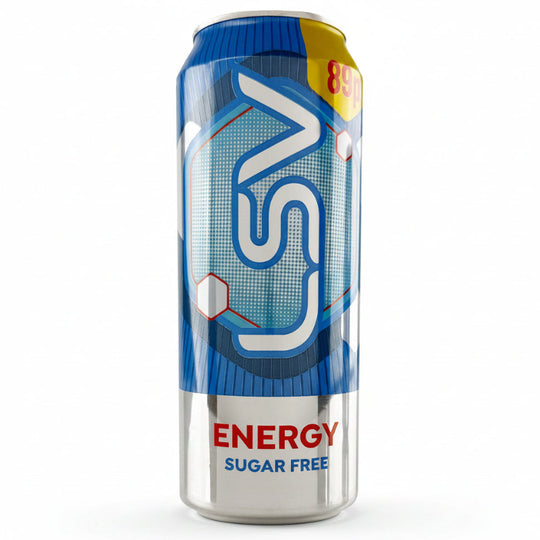 LSV Energy Drink Sugar Free Cans 500ml PM 89p - Case of 12 front pack