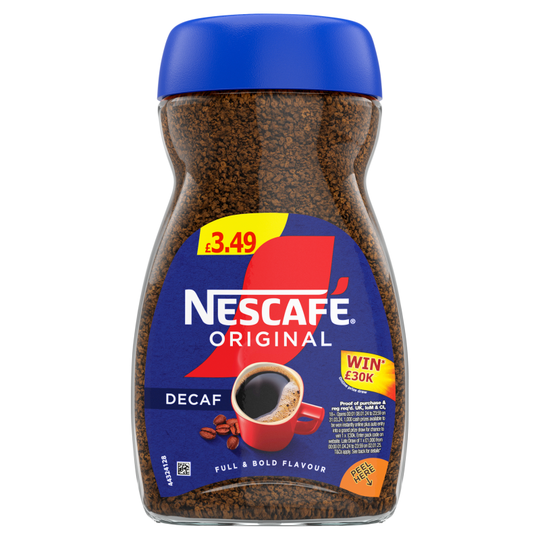 Nescafe Original Decaf Instant Coffee Jar 95g PM £3.49 - Case of 6