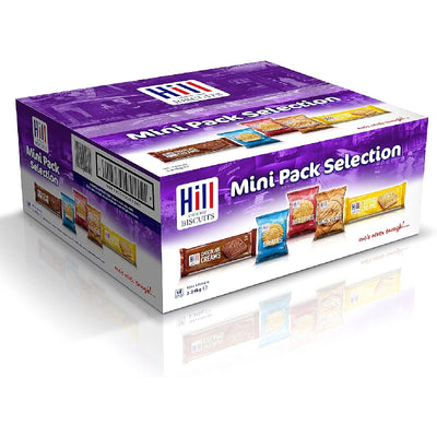 Pallet Deal : 132 x Hill Biscuits Mini Pack Selection 100 x 3 Packs 3.44kg