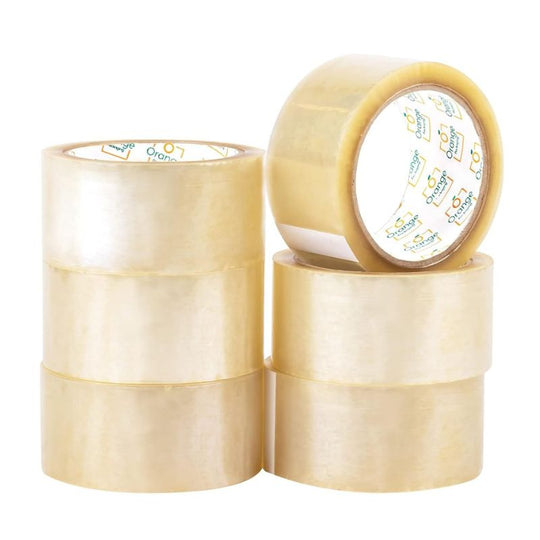 Orange Force Clear Parcel Tape 48mm x 66m - Case of 6
