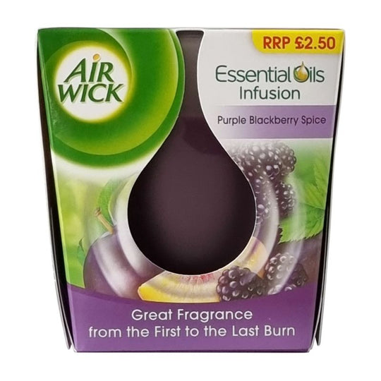 Airwick Candle Blackberry 105g PMP £2.50 - Case of 6