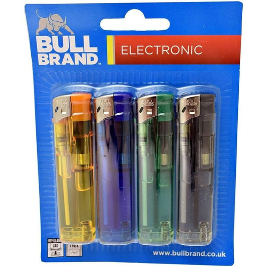 Bull Electronic Lighters 4 Pack