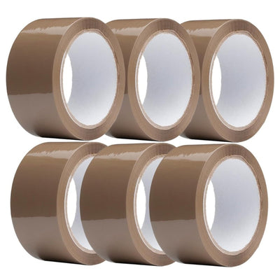 Shark Tuff Brown Parcel Buff Tape 48mm x 66m - Case of 6