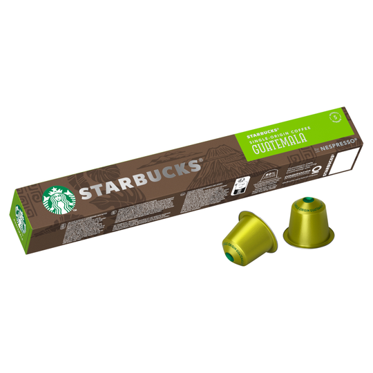 STARBUCKS by Nespresso Single Origin Guatemala Blonde Roast coffee pods 10 Pack - Case of 12