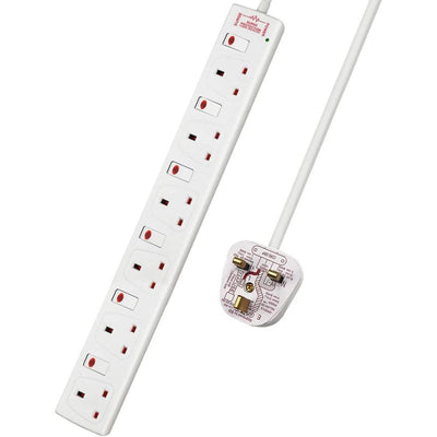 Extra Star Extension Lead 6 Way 2m