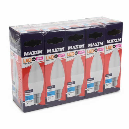 Maxim LED Bulb 6W(40w) BC Day Light - Case of 10