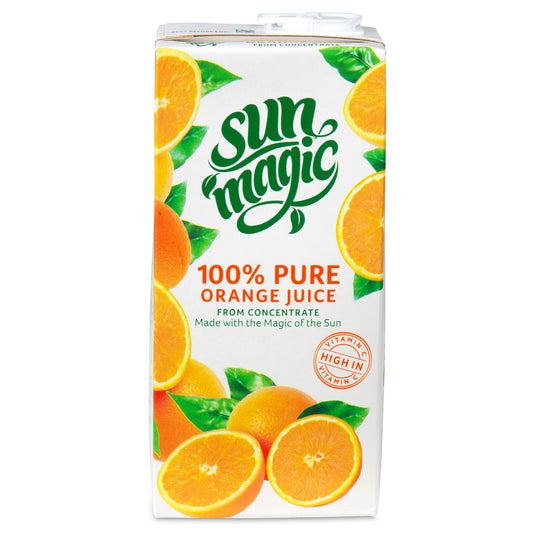 SunMagic 100% Pure Orange Juice Cartons 1L - Case of 12
