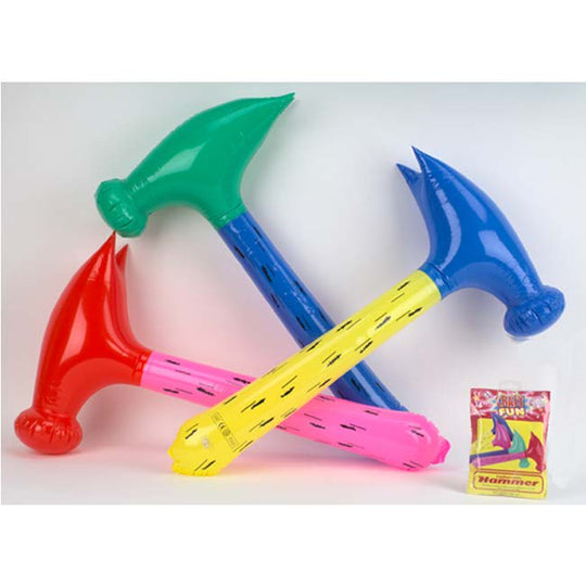 Coloured Inflatable Hammer with Squeaker