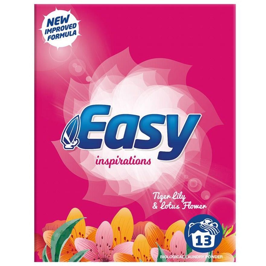 Easy Laundry Powder 13w Tiger Lily & Lotus Flower 884g Case of 6