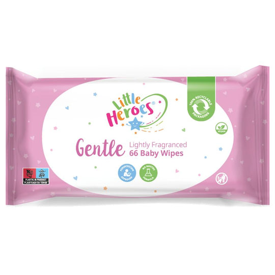 Little Heroes Baby Wipes Gentle 66 Sheets - Case of 12