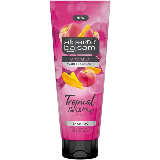 Alberto Balsam Shampoo Energise Tropical Peach & Mango 250ml - Case of 6