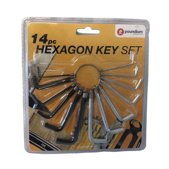 Hexagon Alan Key Set 14 Piece