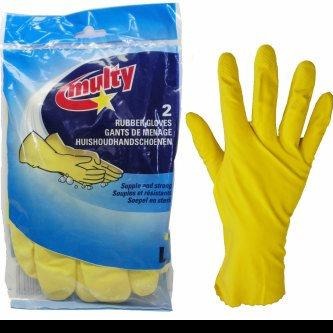 Multy Rubber Gloves Pair Medium