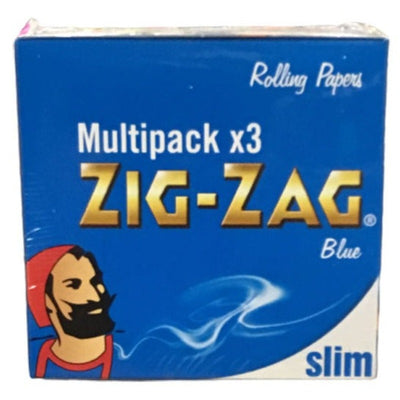 Zig Zag Rolling Papers Multipack x3 Slim Blue - Case of 12