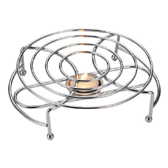 Apollo Chrome Round Food Warmer