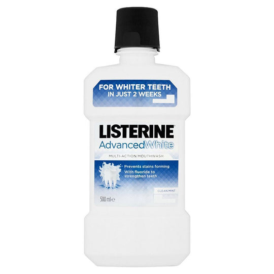 Listerine Mouthwash Advanced White 500ml