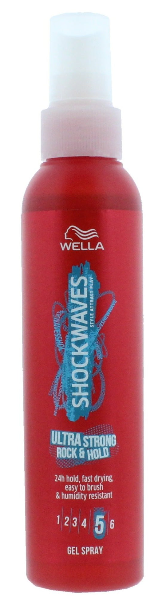 Wella Shockwaves 150ml Gel Spray Ultra Strong Power Hold - Case Of 6