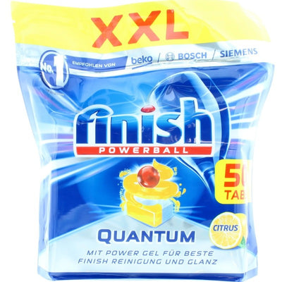 Finish Quantum Dishwasher Citrus 50 Tablets - Case of 7