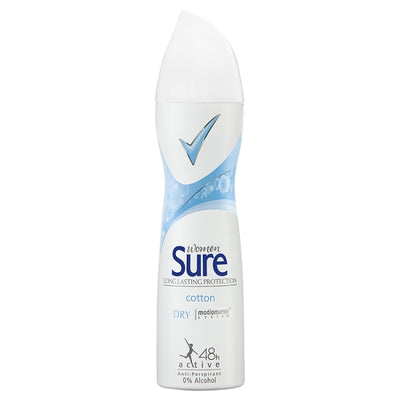 Sure 150ml Women Anti Perspirant Cotton Dry