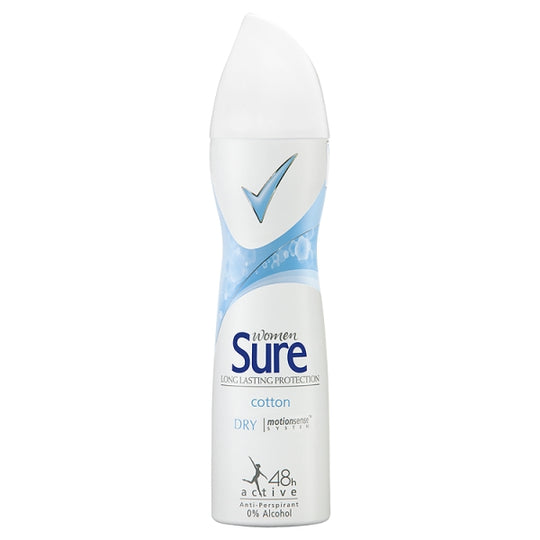 Sure 150ml Women Anti Perspirant Cotton Dry