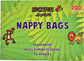 200 Mucky Pups nappy sacks