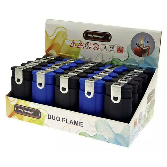 GSD Duo Dual Flame Rubber Lighters - Case of 25
