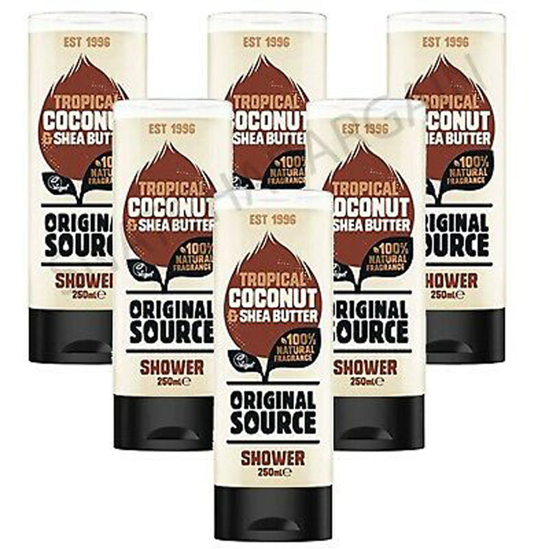 Original Source Shower Gel Coconut & Shea Butter 250ml - Case of 6 ...