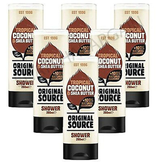 Original Source Shower Gel Coconut and Shea Butter 250ml - Case of 6