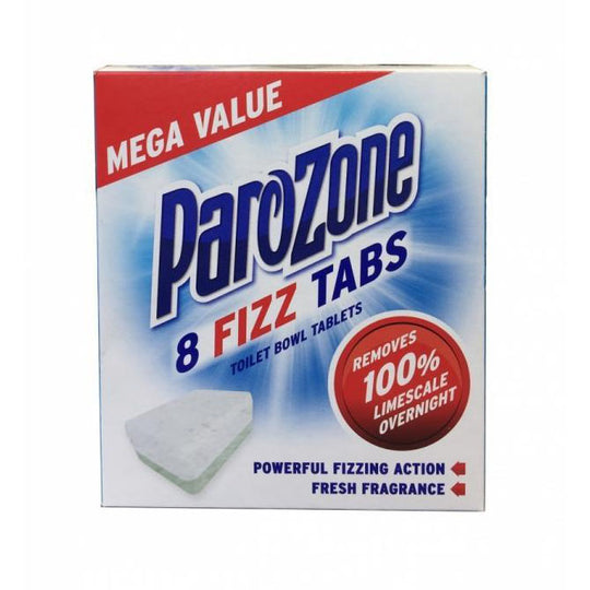 Parozone Toilet Bowl Fizz Tablets 8 Pack - Case of 7
