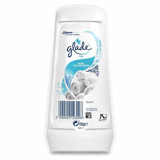 Glade Gel Air Freshener Pure Clean Linen 150g - Case of 8