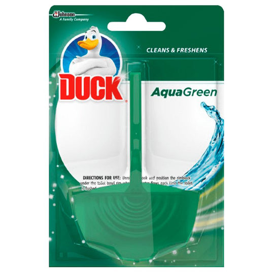 Toilet Duck Solid Rim Block Aqua Green 40gm - Case of 12