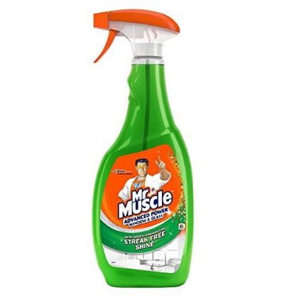 Mr Muscle Advanced Power Window & Glass with Vinegar 750ml Green