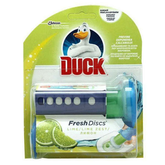 Toilet Duck Fresh Discs 36ml & Dispenser Lime - Case of 10
