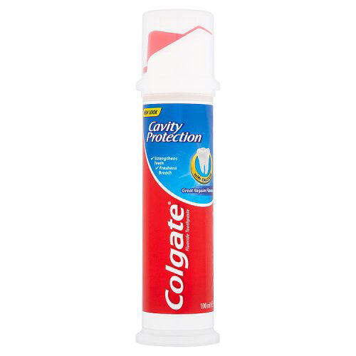 Colgate Toothpaste Pump Regular Cavity Protection 100ml - Case of 6 ...