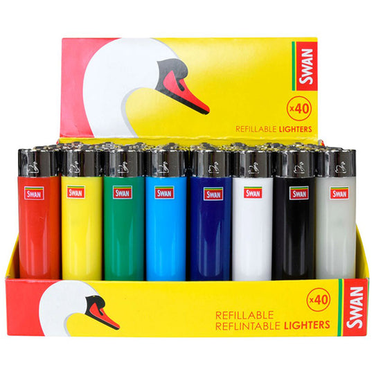 Swan Refillable Lighters - Case of 40