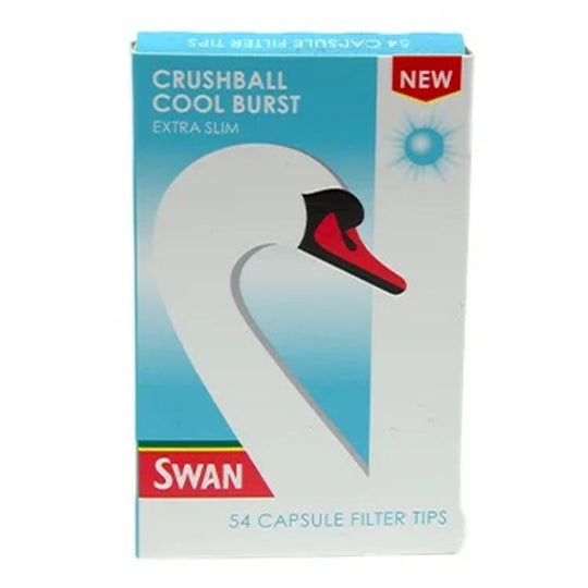 Swan Filter Tips Extra Slim Crushball Cool Burst - Case of 20