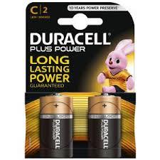 Duracell Plus C Battery 2 Pack - Case of 10