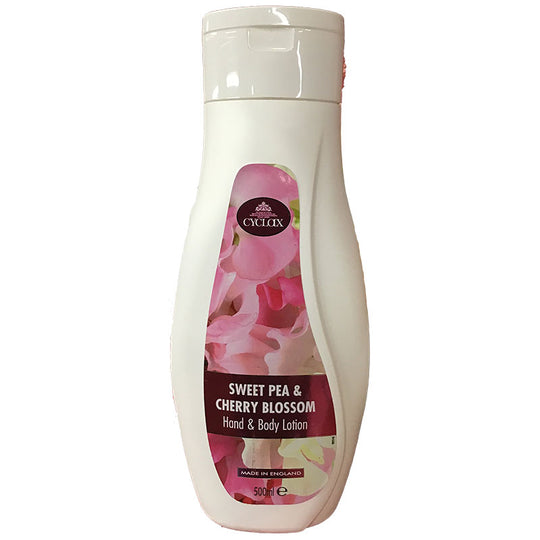 Cyclax Sweet Pea & Cherry Blossom Hand & Body Lotion 500ml
