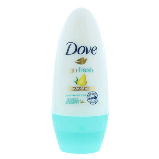 Dove Roll On Go Fresh 48h Anti-perspirant Moisturising Cream Pear & Aloe Vera 50ml - Case of 6