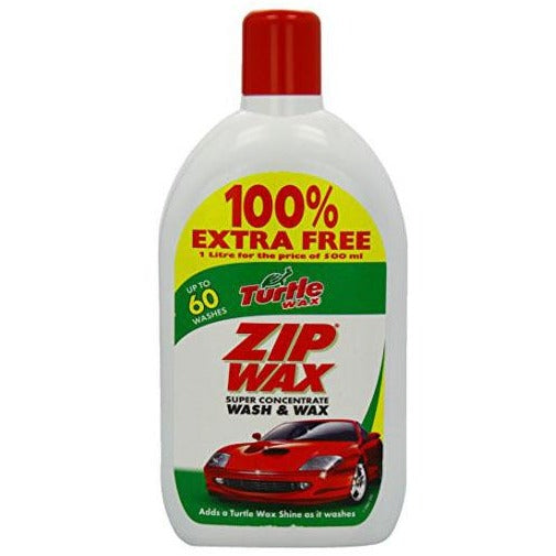 Turtle Wax Zip Super Concentrated Car Wash Shampoo & Wax - 500ml