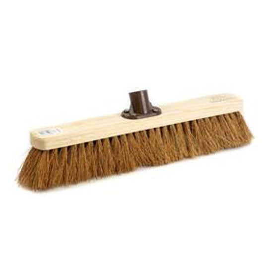 Coco Broom With Plastic Socket 18”