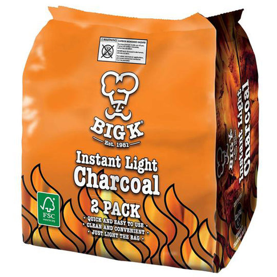 Big K Instant Light Charcoal 2 Pack